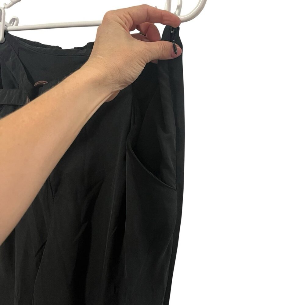 Anthropologie Women’s Pants Small Size Black Elastic Waist Pockets High Rise - Picture 12 of 12